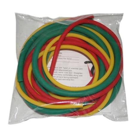 Fabrication Enterprises Fabrication Enterprises 10-5880 Sup-R Tubing Pep Pack Easy; Yellow; Red & Green - 5 ft. 1453941